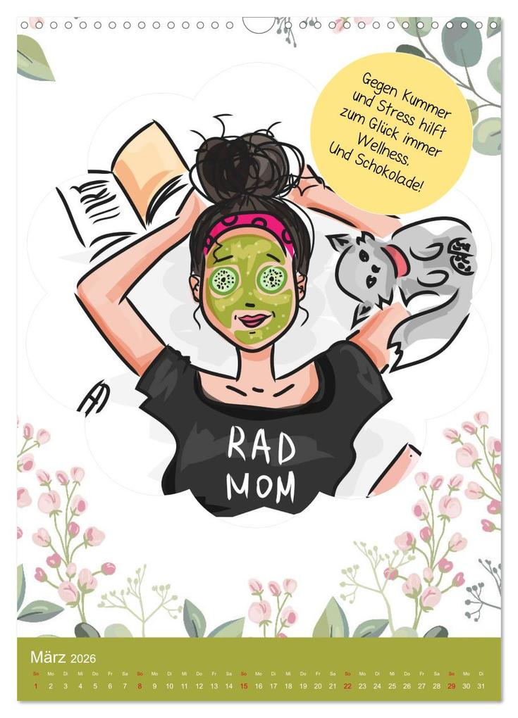 Weitere Ansicht: Lachen ist gesund! Aufmunternde und lustige Sprüche (Wandkalender 2026 DIN A3 hoch), CALVENDO Monatskalender | Rose Hurley, Calvendo