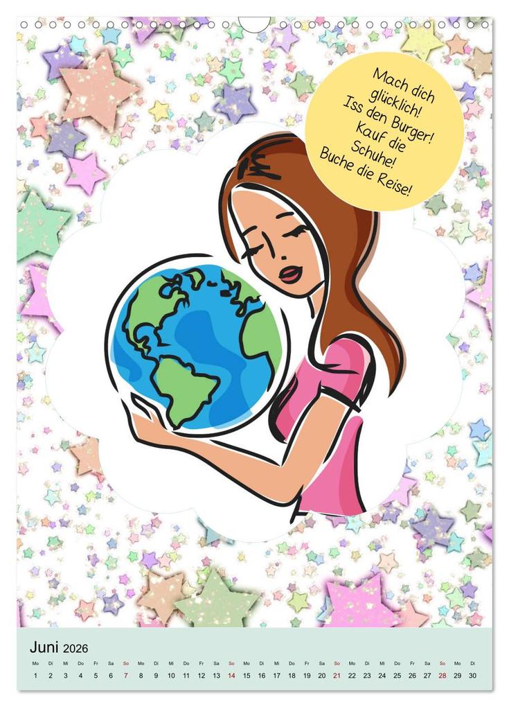 Weitere Ansicht: Lachen ist gesund! Aufmunternde und lustige Sprüche (Wandkalender 2026 DIN A3 hoch), CALVENDO Monatskalender | Rose Hurley, Calvendo