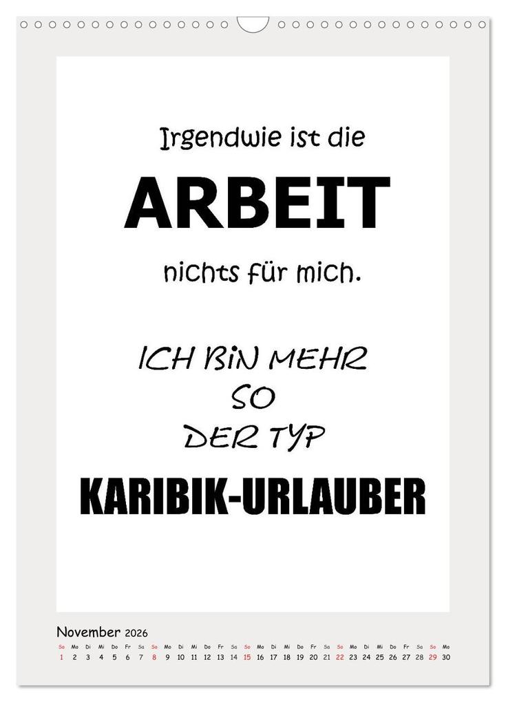 Weitere Ansicht: Sprüchekalender. Witziges fürs Büro (Wandkalender 2026 DIN A3 hoch), CALVENDO Monatskalender | Rose Hurley, Calvendo