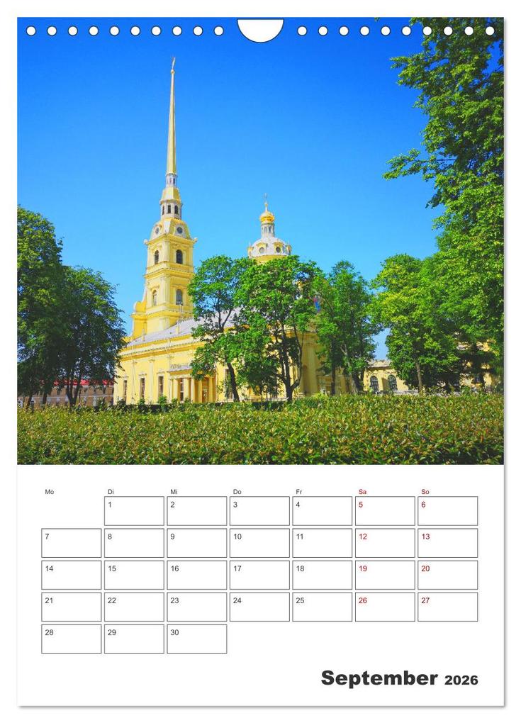 Weitere Ansicht: Russland - Terminplaner (Wandkalender 2026 DIN A4 hoch), CALVENDO Monatskalender | Denise Graupner, Calvendo