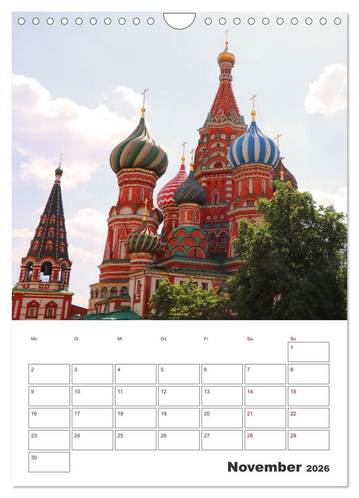 Weitere Ansicht: Russland - Terminplaner (Wandkalender 2026 DIN A4 hoch), CALVENDO Monatskalender | Denise Graupner, Calvendo
