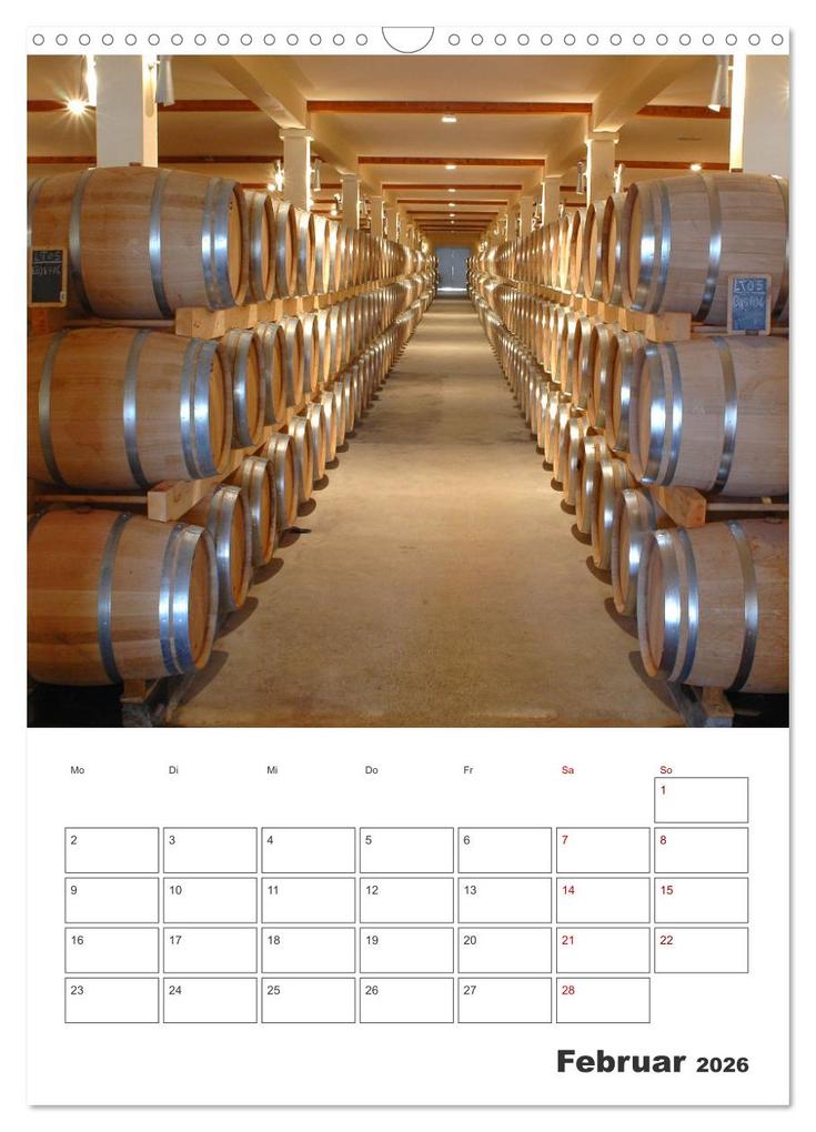 Weitere Ansicht: Weinkalender - für Kenner und Genießer (Wandkalender 2026 DIN A3 hoch), CALVENDO Monatskalender | Stefan Widerstein - SteWi.info, Calvendo