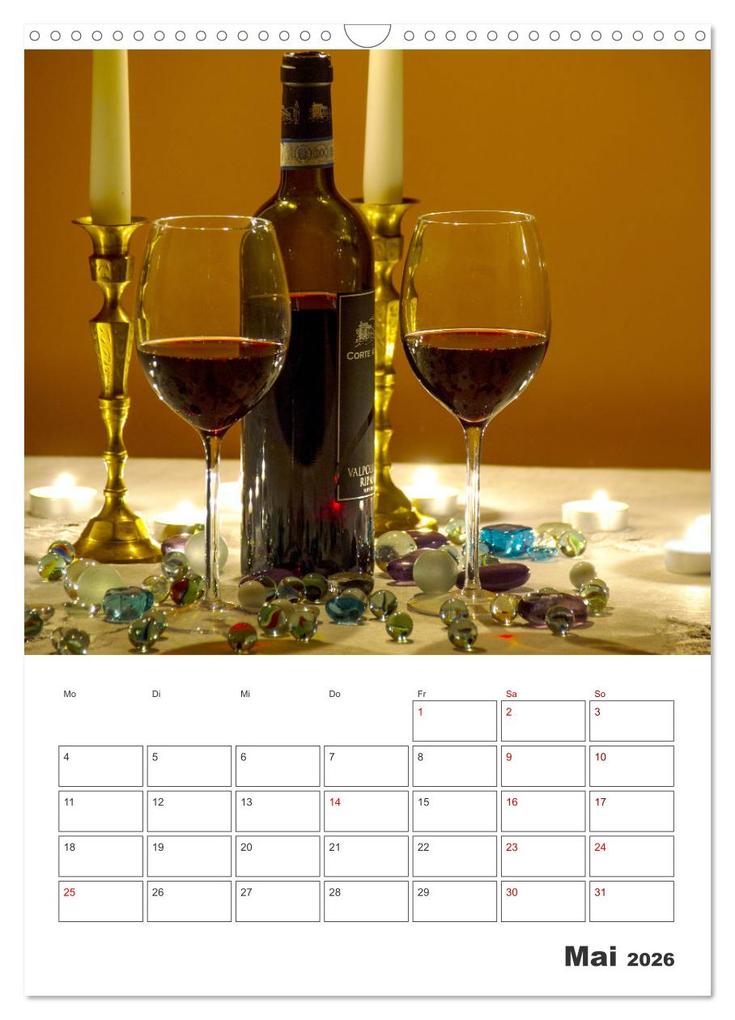 Weitere Ansicht: Weinkalender - für Kenner und Genießer (Wandkalender 2026 DIN A3 hoch), CALVENDO Monatskalender | Stefan Widerstein - SteWi.info, Calvendo