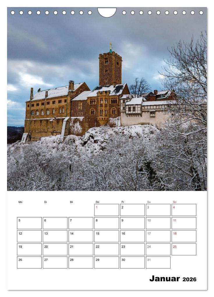 Weitere Ansicht: Die Thüringer Wartburg (Wandkalender 2026 DIN A4 hoch), CALVENDO Monatskalender | Roland Brack, Calvendo