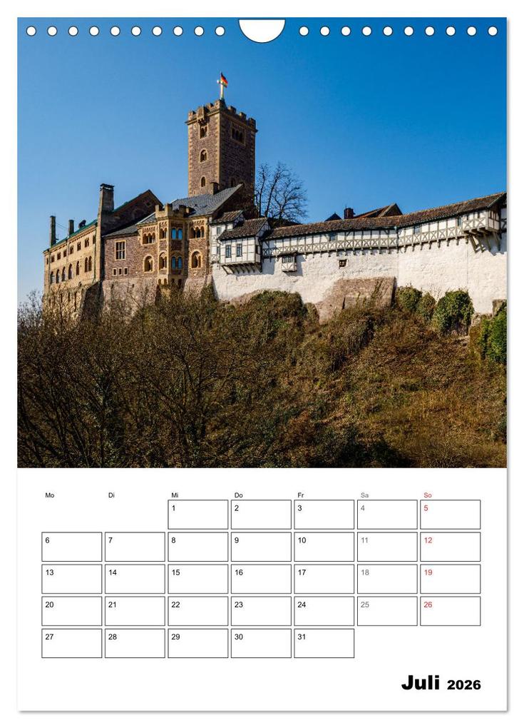 Weitere Ansicht: Die Thüringer Wartburg (Wandkalender 2026 DIN A4 hoch), CALVENDO Monatskalender | Roland Brack, Calvendo