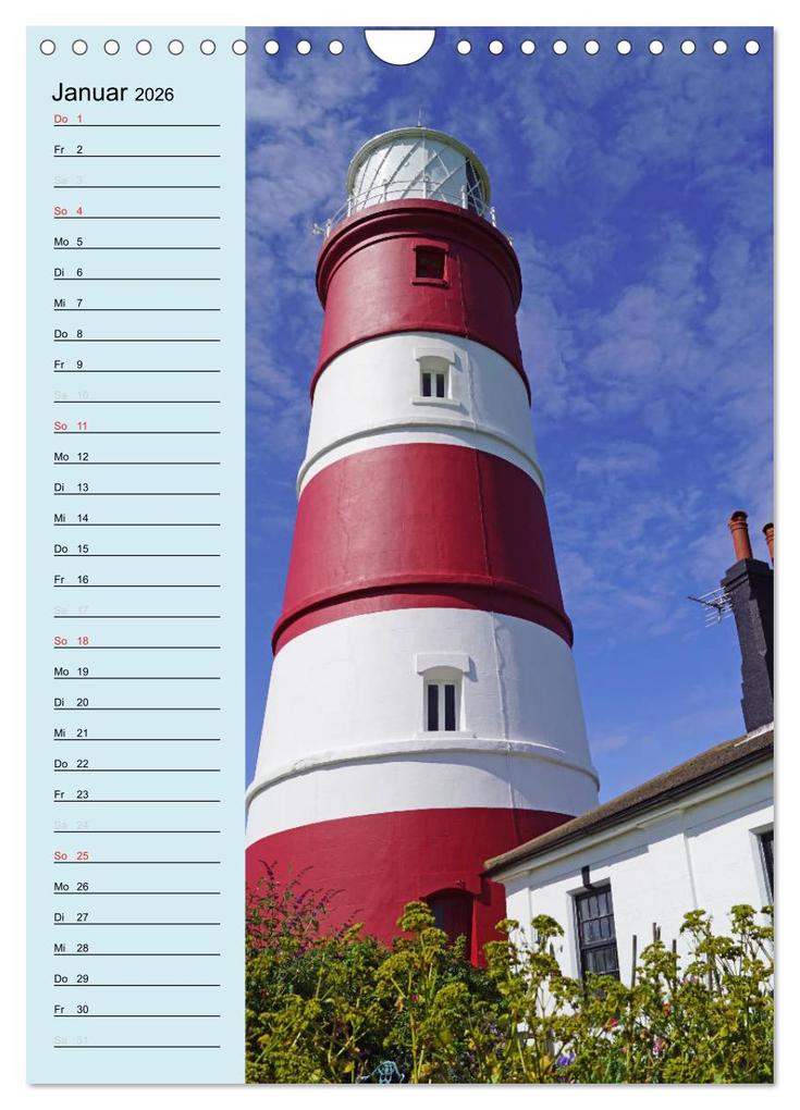 Weitere Ansicht: Leuchttürme - Geburtstagskalender (Wandkalender 2026 DIN A4 hoch), CALVENDO Monatskalender | Babett Paul - Babett's Bildergalerie, Calvendo