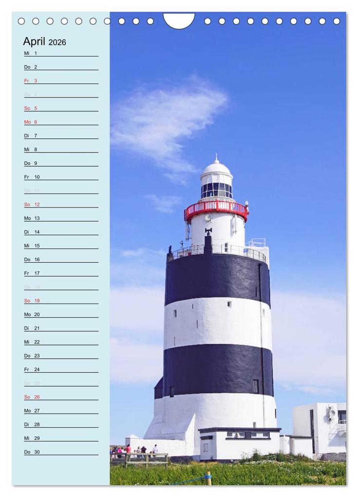 Weitere Ansicht: Leuchttürme - Geburtstagskalender (Wandkalender 2026 DIN A4 hoch), CALVENDO Monatskalender | Babett Paul - Babett's Bildergalerie, Calvendo