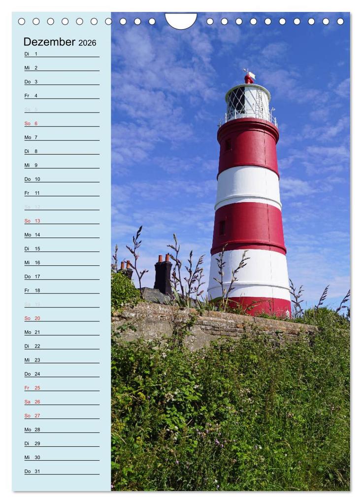Weitere Ansicht: Leuchttürme - Geburtstagskalender (Wandkalender 2026 DIN A4 hoch), CALVENDO Monatskalender | Babett Paul - Babett's Bildergalerie, Calvendo