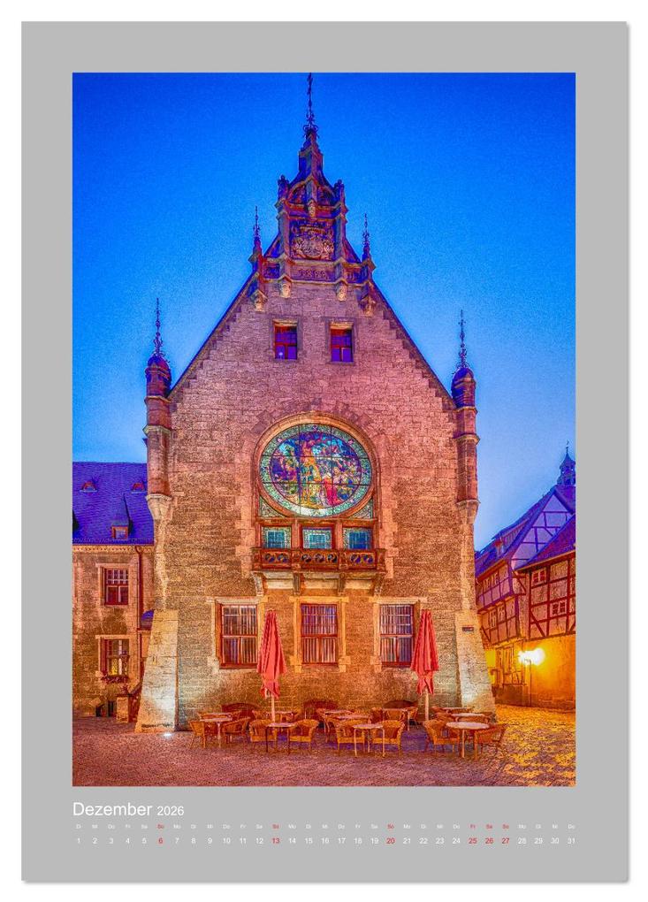 Weitere Ansicht: Quedlinburg - Königspfalz & Mitglied der Hanse (Tischkalender 2026 DIN A5 hoch), CALVENDO Monatskalender | Ulrich Männel studio-fifty-five, Calvendo