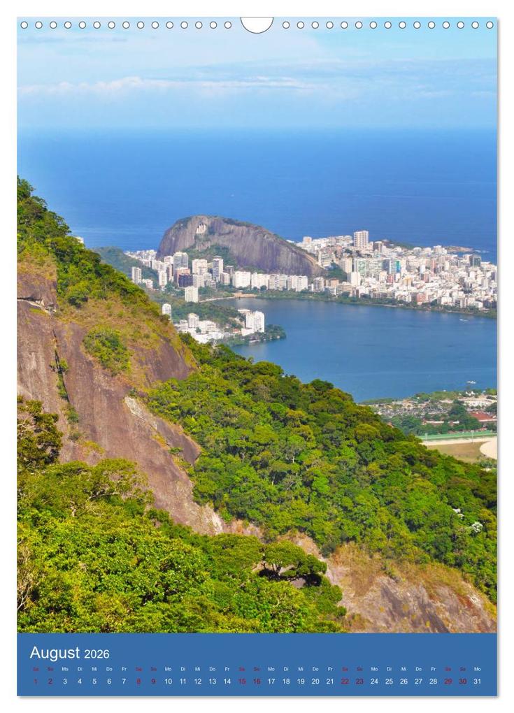Weitere Ansicht: Erlebe mit mir Rio de Janeiro (Wandkalender 2026 DIN A3 hoch), CALVENDO Monatskalender | Nadine Büscher, Calvendo