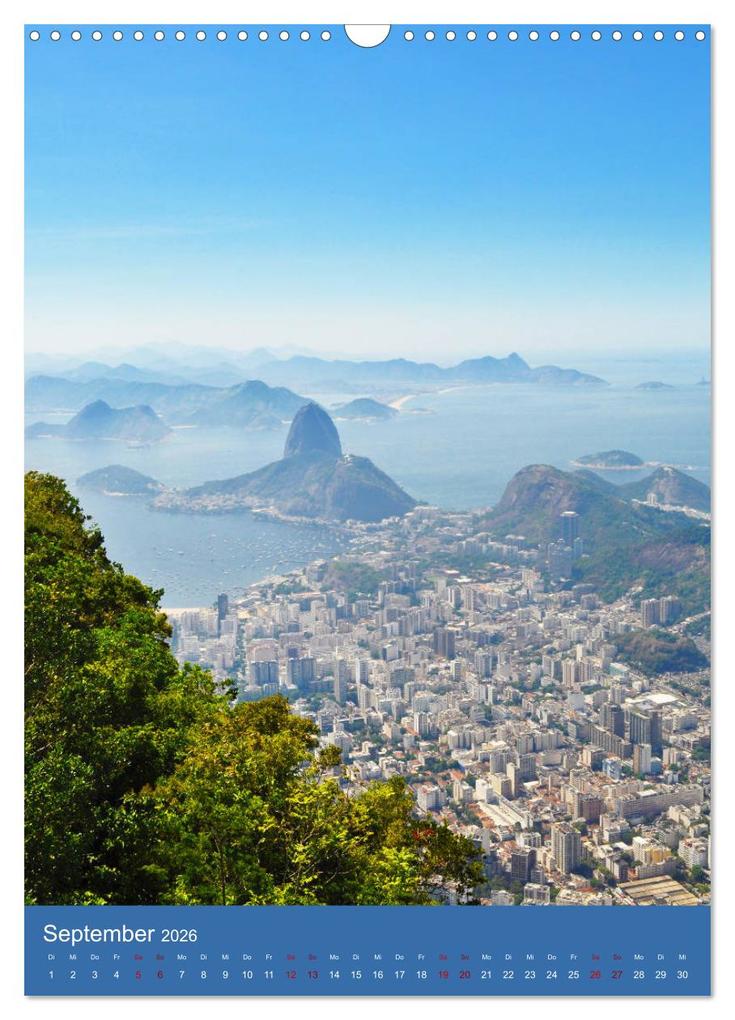 Weitere Ansicht: Erlebe mit mir Rio de Janeiro (Wandkalender 2026 DIN A3 hoch), CALVENDO Monatskalender | Nadine Büscher, Calvendo