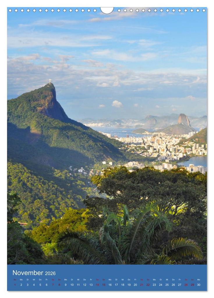 Weitere Ansicht: Erlebe mit mir Rio de Janeiro (Wandkalender 2026 DIN A3 hoch), CALVENDO Monatskalender | Nadine Büscher, Calvendo