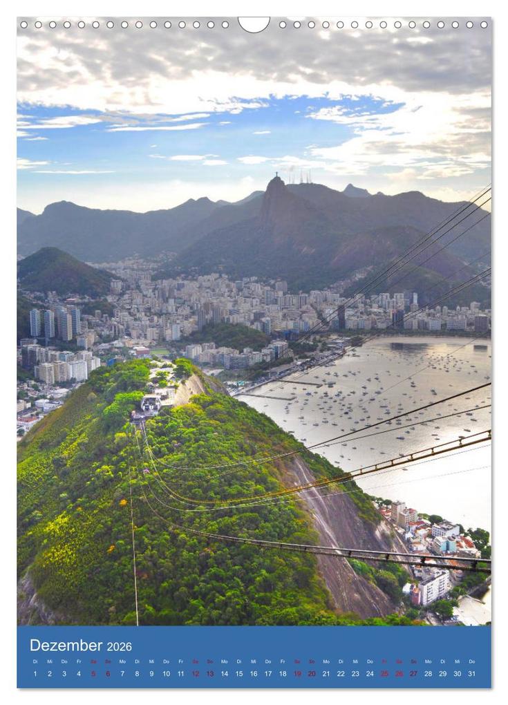 Weitere Ansicht: Erlebe mit mir Rio de Janeiro (Wandkalender 2026 DIN A3 hoch), CALVENDO Monatskalender | Nadine Büscher, Calvendo