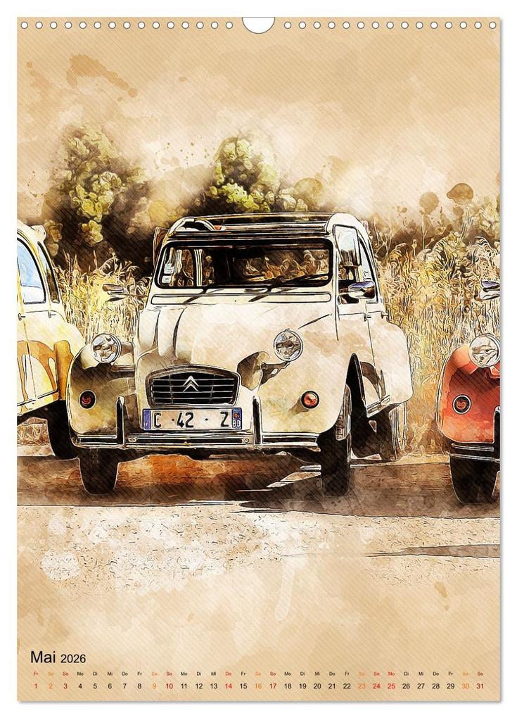 Weitere Ansicht: Die Ente - Automobil Legende (Wandkalender 2026 DIN A3 hoch), CALVENDO Monatskalender | Peter Roder, Calvendo