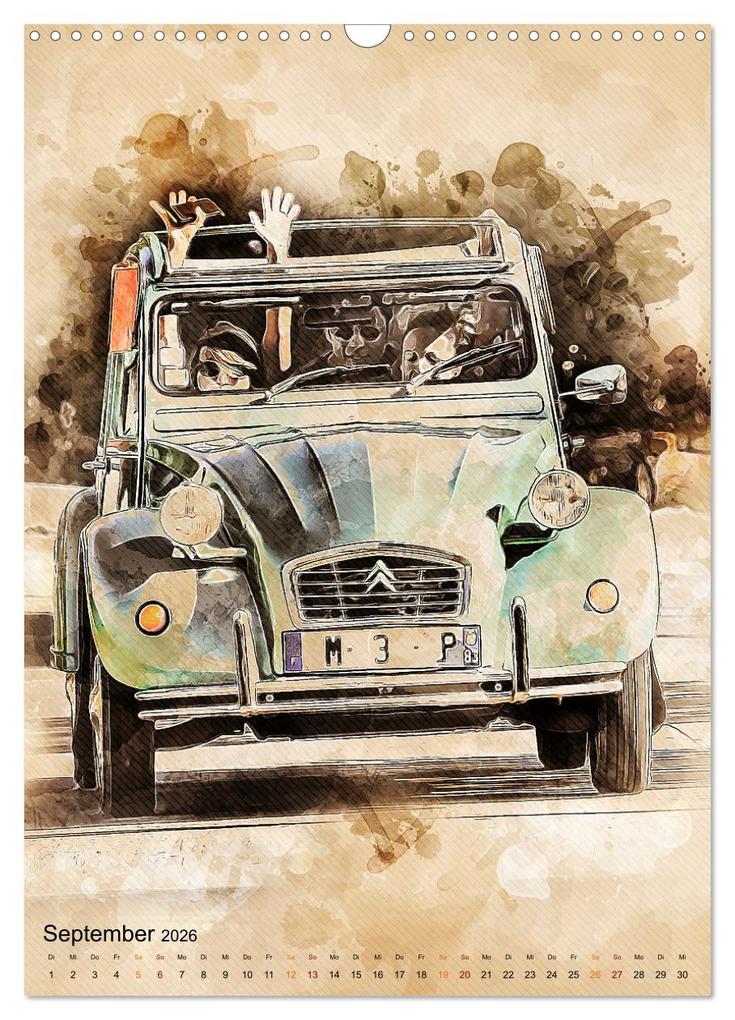 Weitere Ansicht: Die Ente - Automobil Legende (Wandkalender 2026 DIN A3 hoch), CALVENDO Monatskalender | Peter Roder, Calvendo