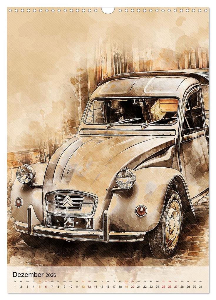 Weitere Ansicht: Die Ente - Automobil Legende (Wandkalender 2026 DIN A3 hoch), CALVENDO Monatskalender | Peter Roder, Calvendo