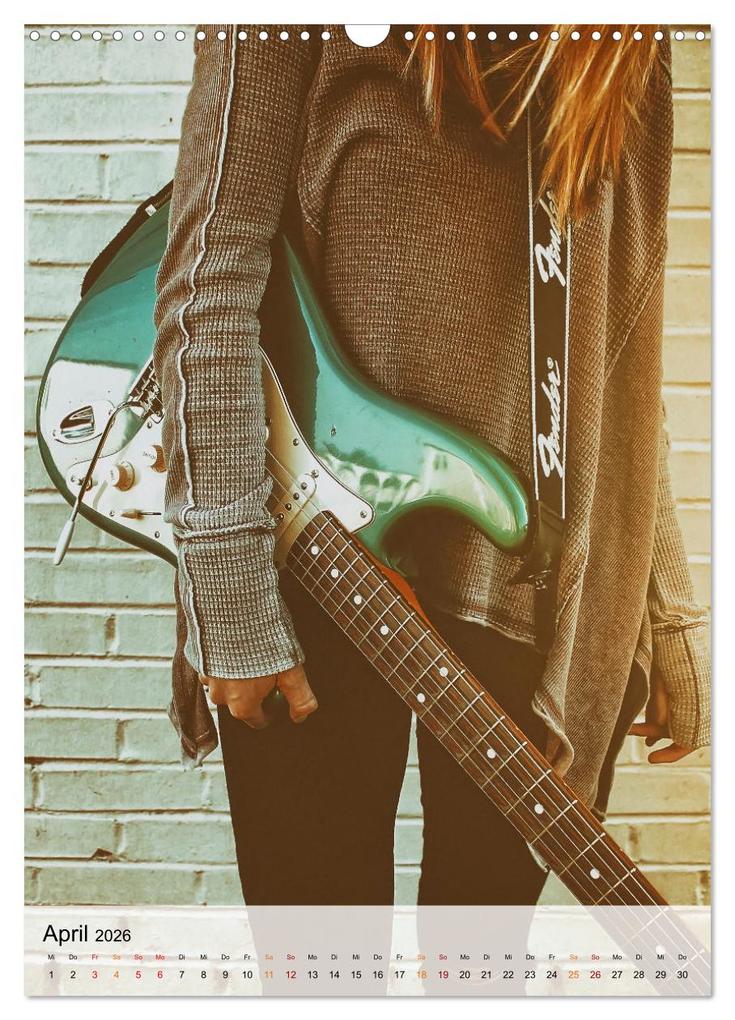 Weitere Ansicht: Gitarren Liebe (Wandkalender 2026 DIN A3 hoch), CALVENDO Monatskalender | Peter Roder, Calvendo