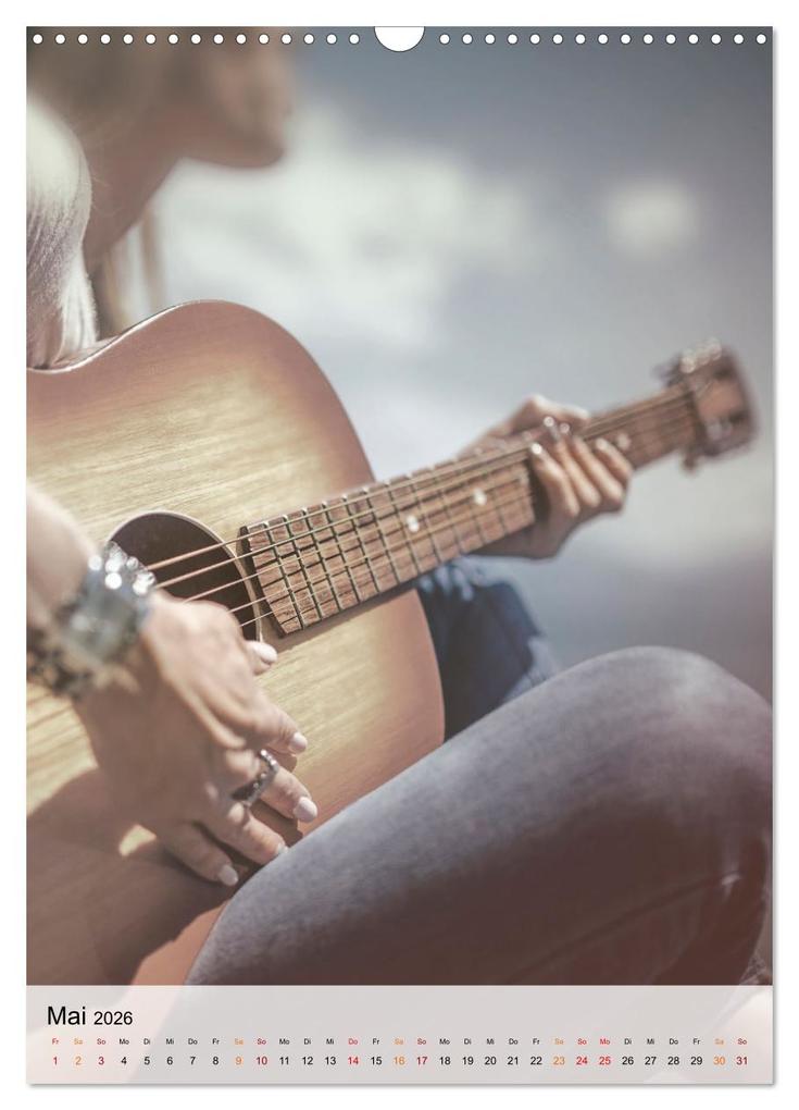 Weitere Ansicht: Gitarren Liebe (Wandkalender 2026 DIN A3 hoch), CALVENDO Monatskalender | Peter Roder, Calvendo