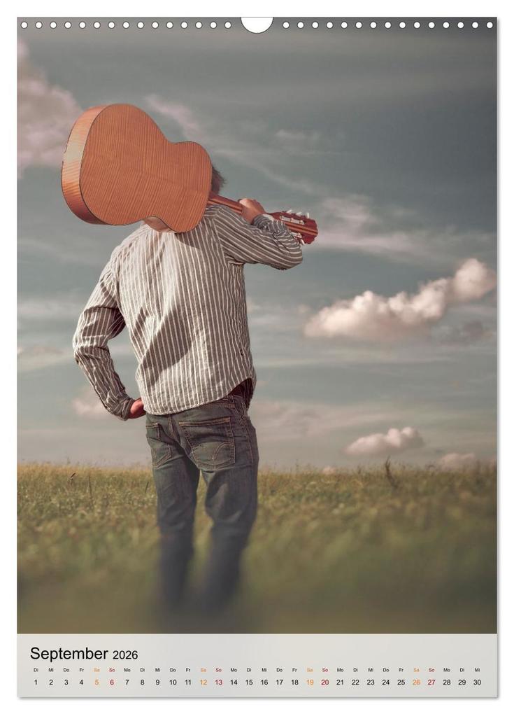 Weitere Ansicht: Gitarren Liebe (Wandkalender 2026 DIN A3 hoch), CALVENDO Monatskalender | Peter Roder, Calvendo