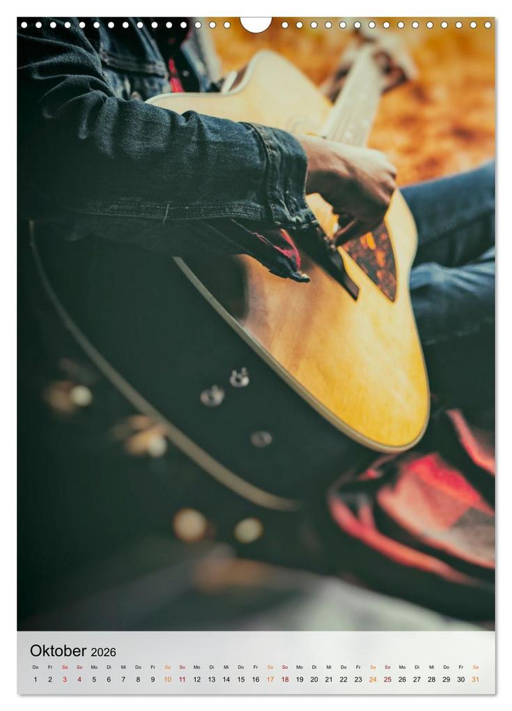 Weitere Ansicht: Gitarren Liebe (Wandkalender 2026 DIN A3 hoch), CALVENDO Monatskalender | Peter Roder, Calvendo