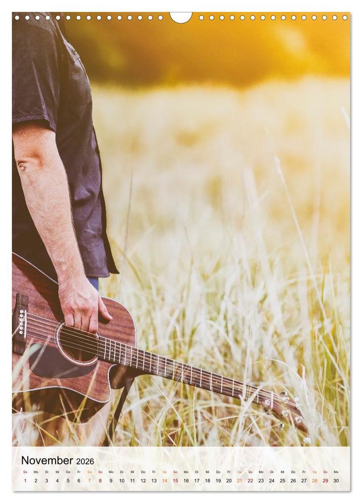 Weitere Ansicht: Gitarren Liebe (Wandkalender 2026 DIN A3 hoch), CALVENDO Monatskalender | Peter Roder, Calvendo
