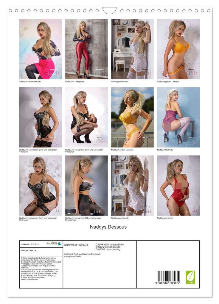 Weitere Ansicht: Naddys Dessous (Wandkalender 2026 DIN A3 hoch), CALVENDO Monatskalender | Burkhard Pook/pnmedia, Calvendo