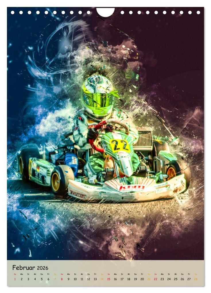 Weitere Ansicht: Gokart spektakulär (Wandkalender 2026 DIN A4 hoch), CALVENDO Monatskalender | Peter Roder, Calvendo