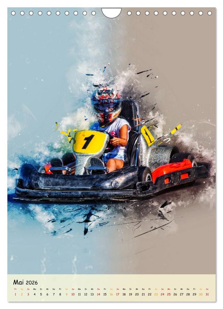 Weitere Ansicht: Gokart spektakulär (Wandkalender 2026 DIN A4 hoch), CALVENDO Monatskalender | Peter Roder, Calvendo