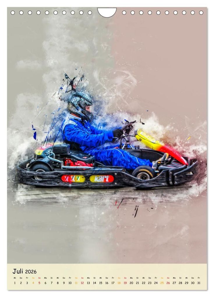Weitere Ansicht: Gokart spektakulär (Wandkalender 2026 DIN A4 hoch), CALVENDO Monatskalender | Peter Roder, Calvendo