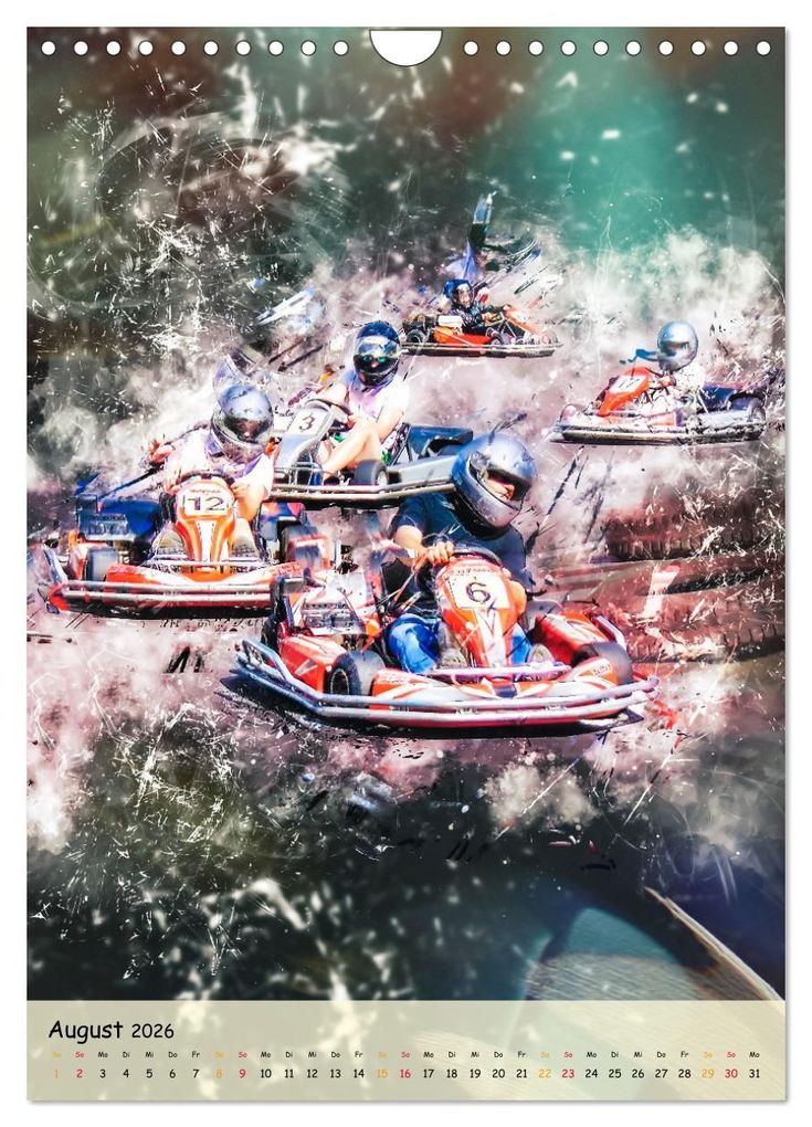Weitere Ansicht: Gokart spektakulär (Wandkalender 2026 DIN A4 hoch), CALVENDO Monatskalender | Peter Roder, Calvendo