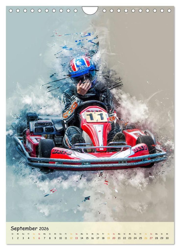 Weitere Ansicht: Gokart spektakulär (Wandkalender 2026 DIN A4 hoch), CALVENDO Monatskalender | Peter Roder, Calvendo