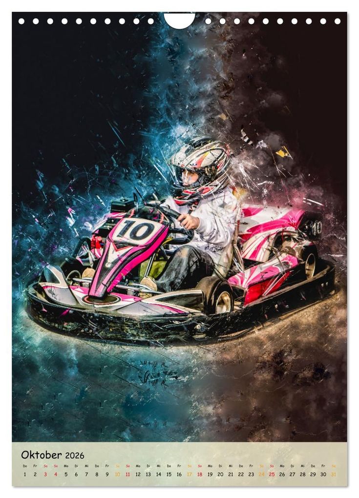Weitere Ansicht: Gokart spektakulär (Wandkalender 2026 DIN A4 hoch), CALVENDO Monatskalender | Peter Roder, Calvendo