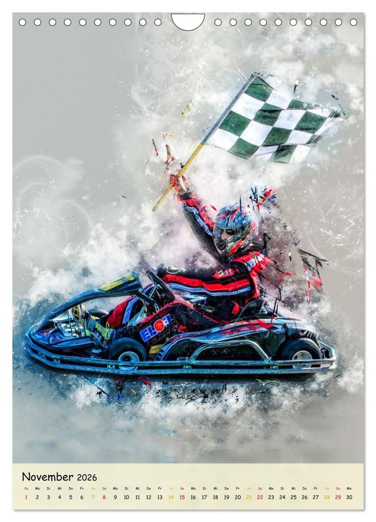 Weitere Ansicht: Gokart spektakulär (Wandkalender 2026 DIN A4 hoch), CALVENDO Monatskalender | Peter Roder, Calvendo