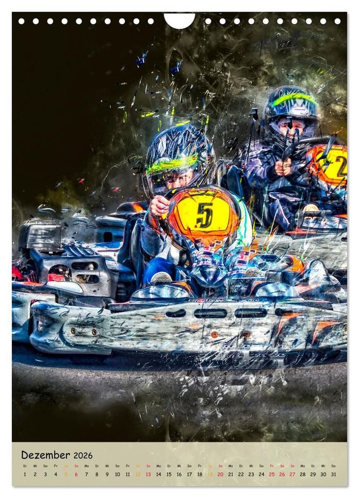 Weitere Ansicht: Gokart spektakulär (Wandkalender 2026 DIN A4 hoch), CALVENDO Monatskalender | Peter Roder, Calvendo
