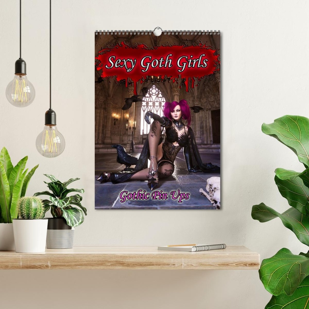 Weitere Ansicht: Sexy Goth Girls - Gothic Pin Ups (Wandkalender 2026 DIN A3 hoch), CALVENDO Monatskalender | Karsten Schröder, Calvendo