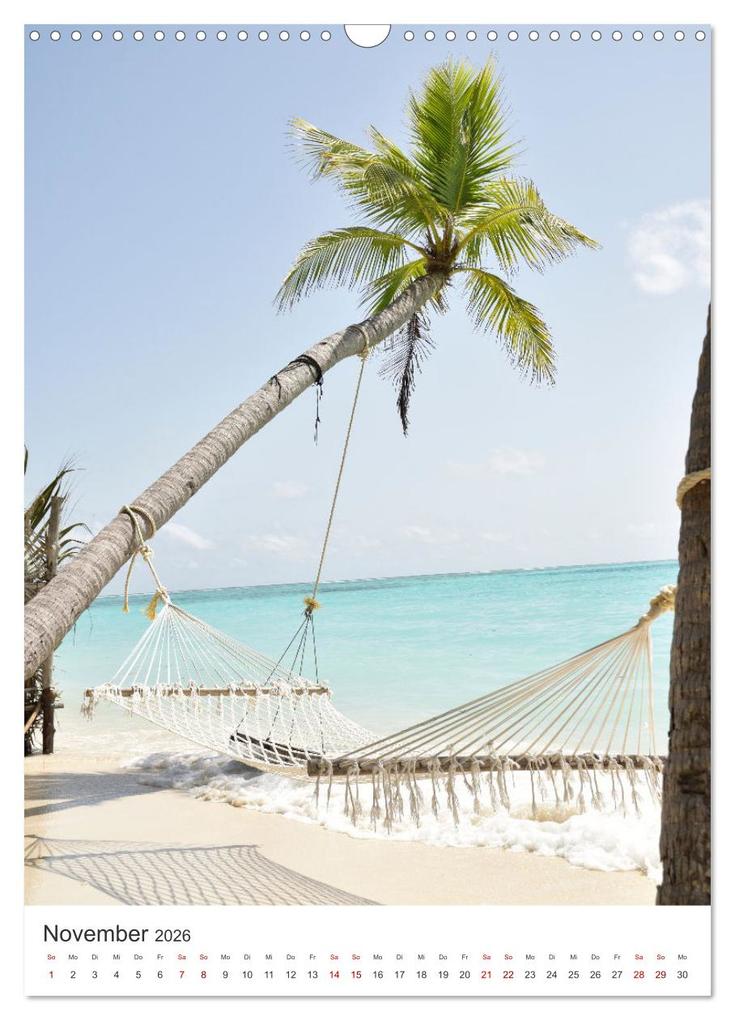 Weitere Ansicht: Malediven - Das wunderschöne Urlaubsparadies. (Wandkalender 2026 DIN A3 hoch), CALVENDO Monatskalender | M. Scott, Calvendo