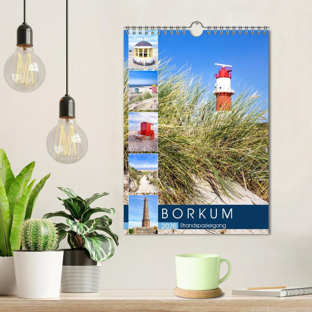 Weitere Ansicht: Borkum Strandspaziergang (Wandkalender 2026 DIN A4 hoch), CALVENDO Monatskalender | Calvendo, Andrea Dreegmeyer