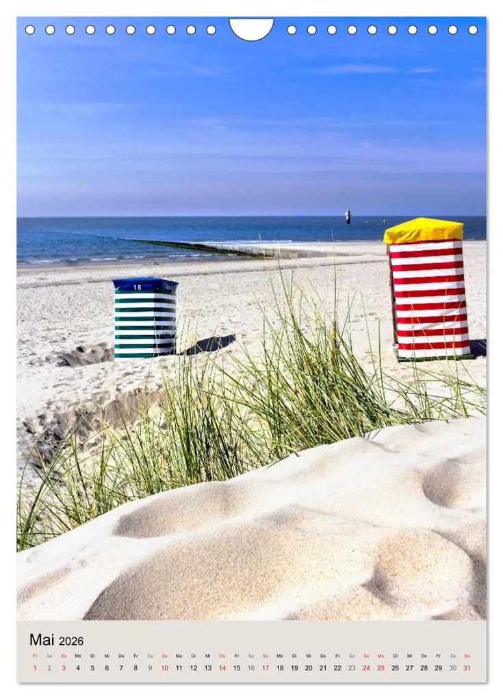 Weitere Ansicht: Borkum Strandspaziergang (Wandkalender 2026 DIN A4 hoch), CALVENDO Monatskalender | Calvendo, Andrea Dreegmeyer