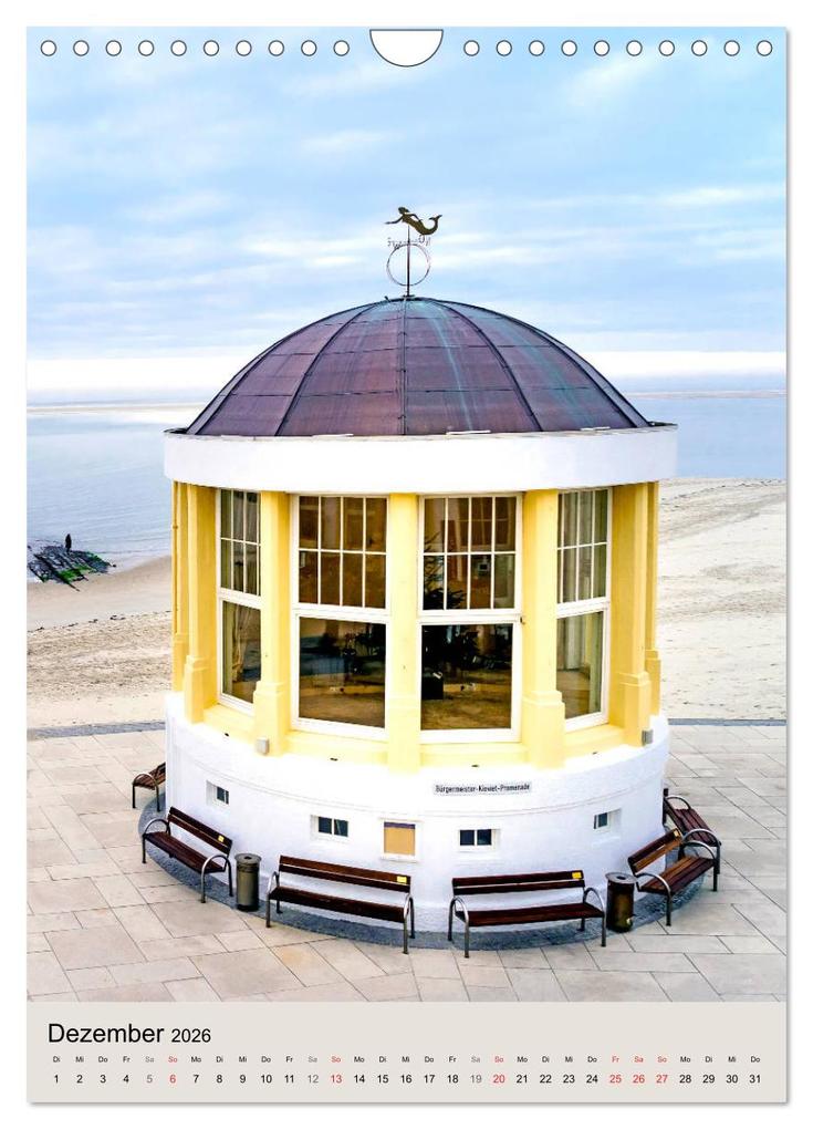 Weitere Ansicht: Borkum Strandspaziergang (Wandkalender 2026 DIN A4 hoch), CALVENDO Monatskalender | Calvendo, Andrea Dreegmeyer