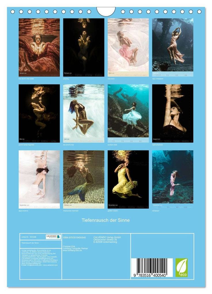 Weitere Ansicht: Tiefenrausch der Sinne (Wandkalender 2026 DIN A4 hoch), CALVENDO Monatskalender | Calvendo, Christian Zink Lichtfang Fotografie Weimar