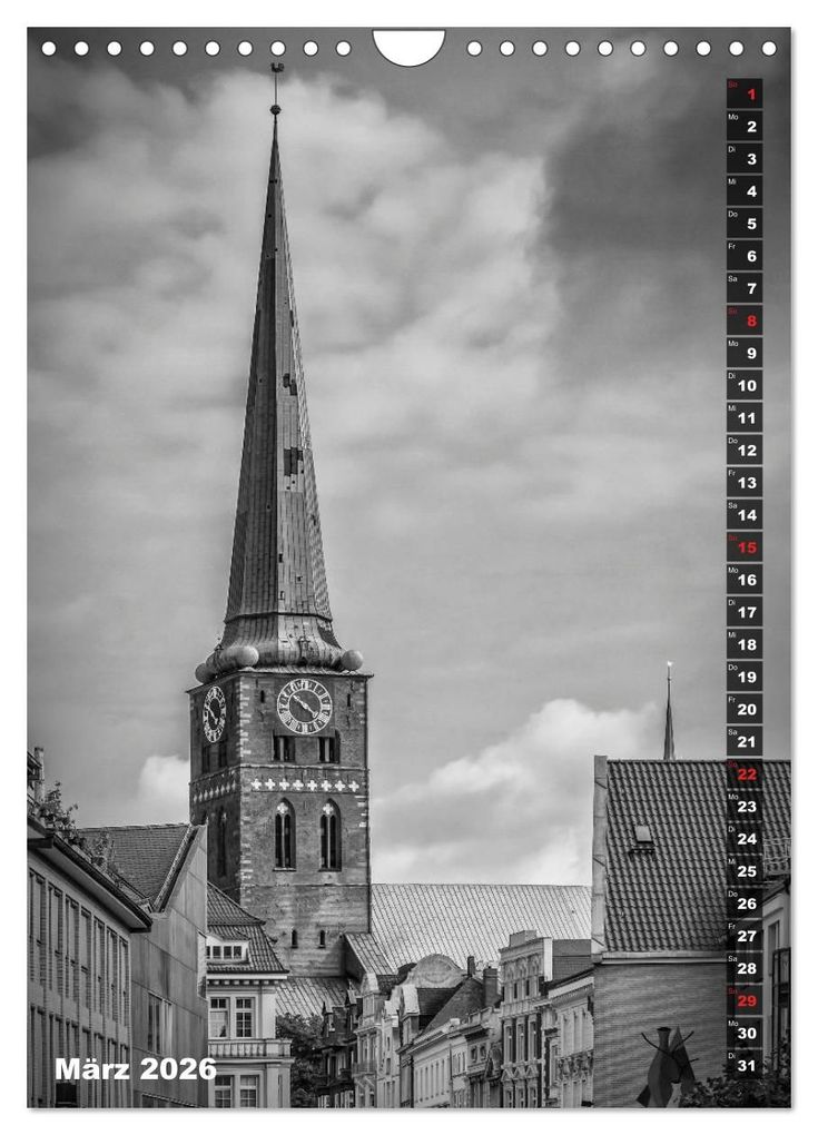 Weitere Ansicht: LÜBECK Monochrome Momente (Wandkalender 2026 DIN A4 hoch), CALVENDO Monatskalender | Calvendo, Melanie Viola
