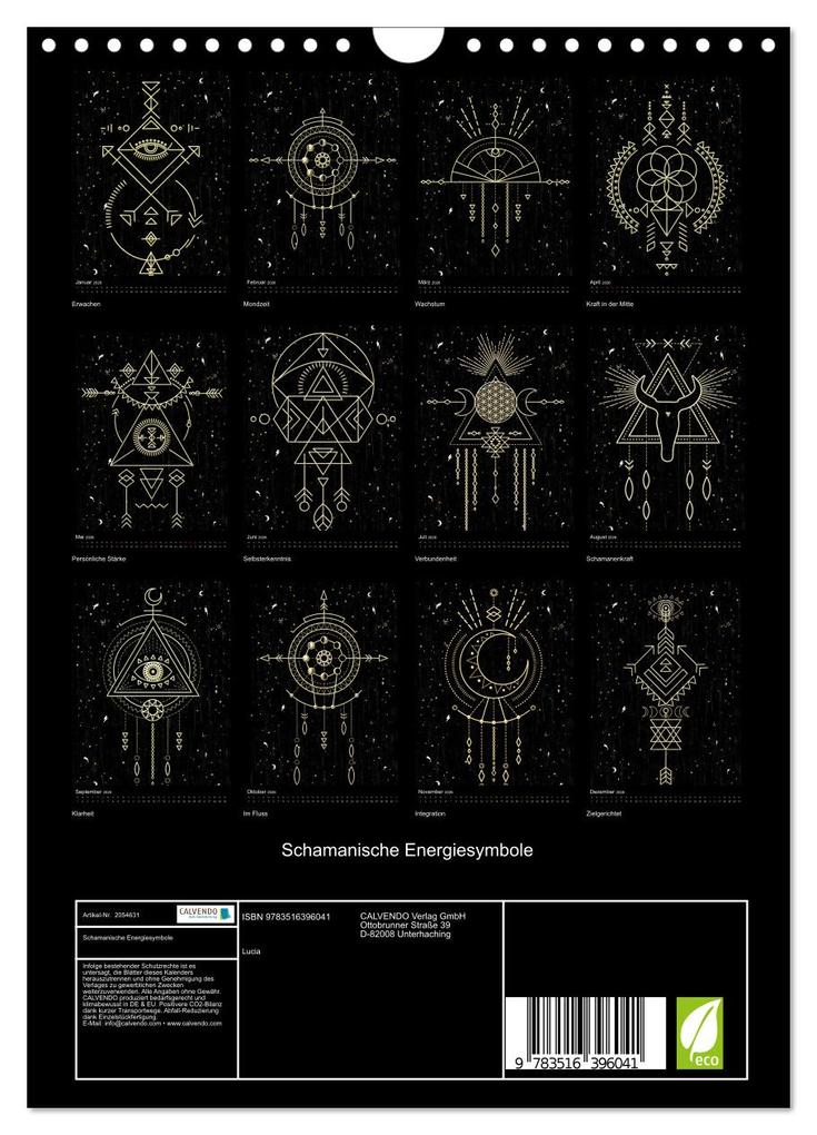 Weitere Ansicht: Schamanische Energiesymbole (Wandkalender 2026 DIN A4 hoch), CALVENDO Monatskalender | Calvendo, Lucia, Lucia Lucia