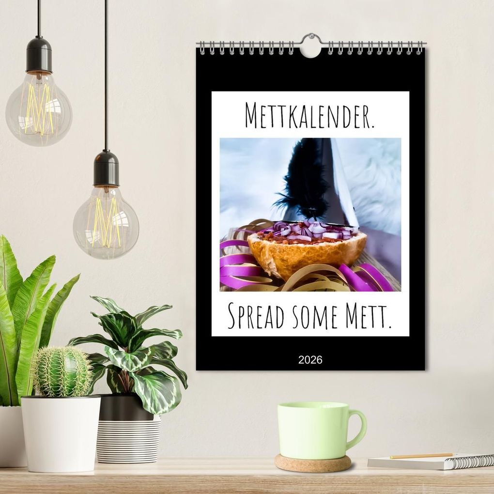 Weitere Ansicht: Mettkalender - Spread Some Mett. (Wandkalender 2026 DIN A4 hoch), CALVENDO Monatskalender | Calvendo, Leo aus dem Wunderland