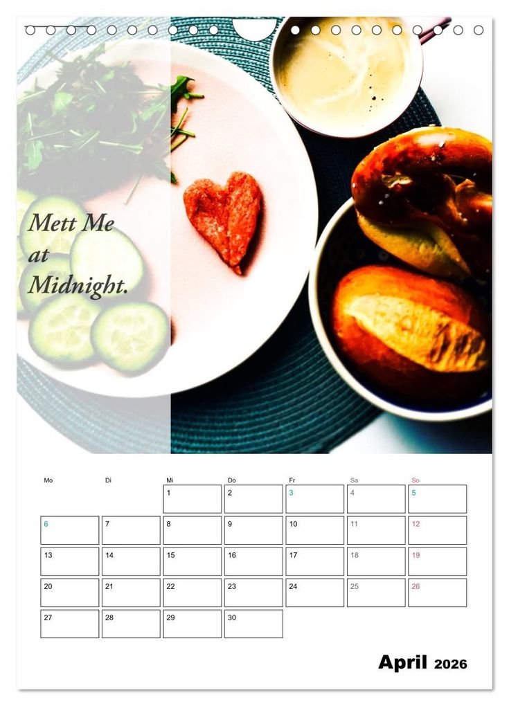 Weitere Ansicht: Mettkalender - Spread Some Mett. (Wandkalender 2026 DIN A4 hoch), CALVENDO Monatskalender | Calvendo, Leo aus dem Wunderland