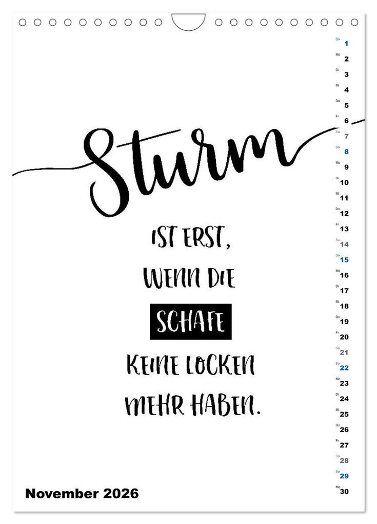 Weitere Ansicht: PLATT Typische Sprüche (Wandkalender 2026 DIN A4 hoch), CALVENDO Monatskalender | Calvendo, Melanie Viola