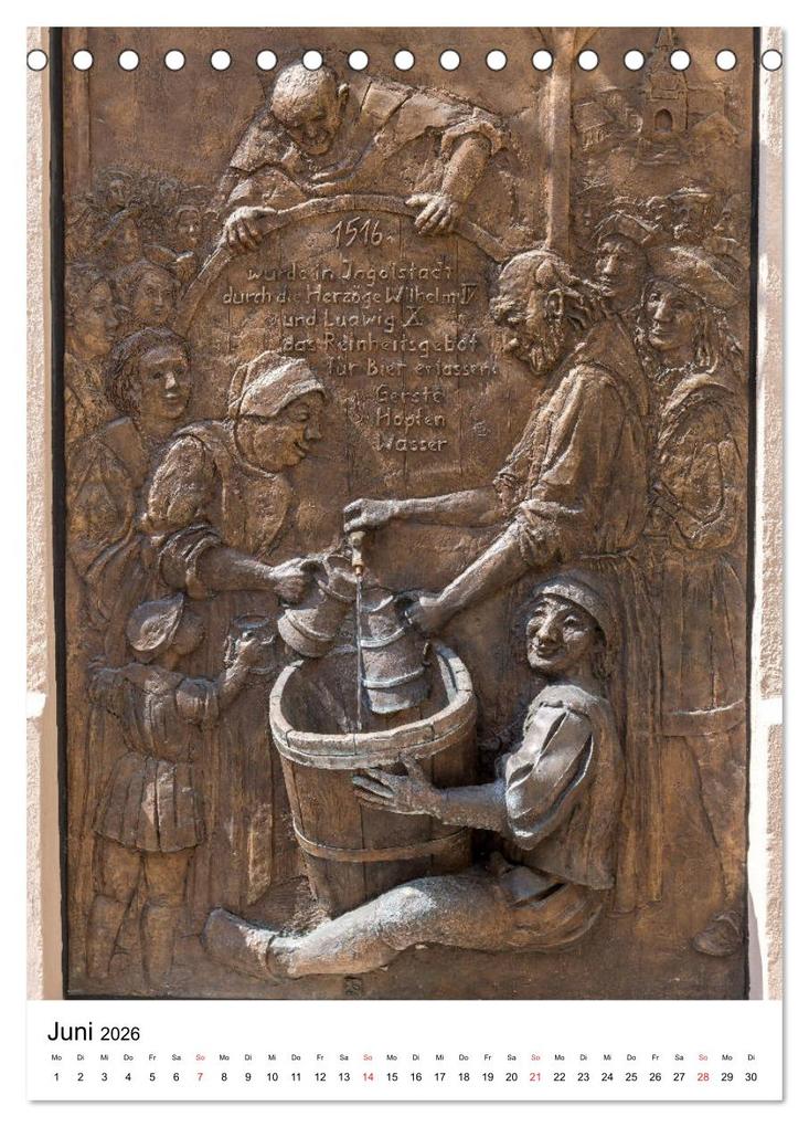 Weitere Ansicht: Ingolstadt - Altstadt - unbekannte Ansichten (Tischkalender 2026 DIN A5 hoch), CALVENDO Monatskalender | Calvendo, Gabriele Kislat