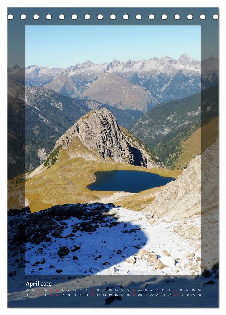 Weitere Ansicht: Bergwelten Wandkalender (Tischkalender 2026 DIN A5 hoch), CALVENDO Monatskalender | Calvendo, Fotografin Miriam Schwarzfischer
