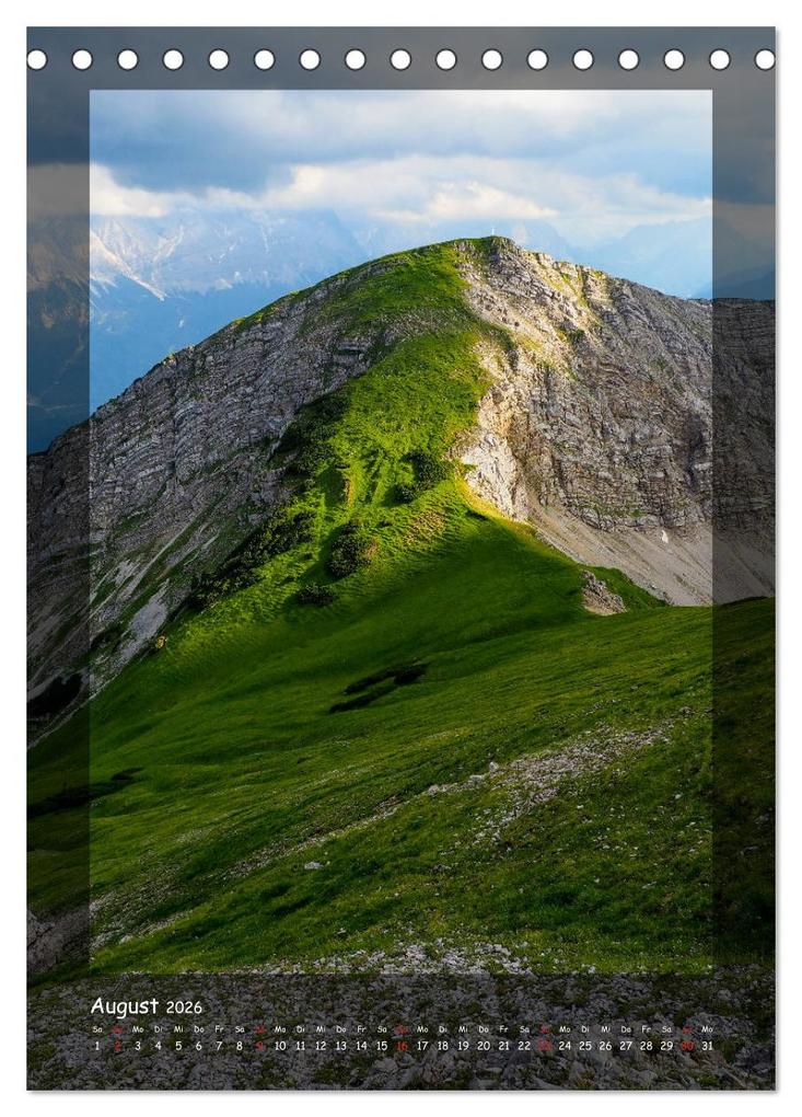 Weitere Ansicht: Bergwelten Wandkalender (Tischkalender 2026 DIN A5 hoch), CALVENDO Monatskalender | Calvendo, Fotografin Miriam Schwarzfischer