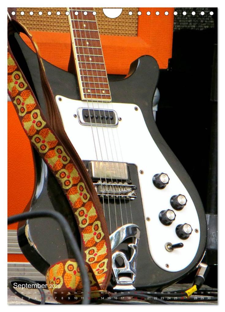 Weitere Ansicht: Gitarren backstage (Wandkalender 2026 DIN A4 hoch), CALVENDO Monatskalender | Calvendo, Renate Bleicher