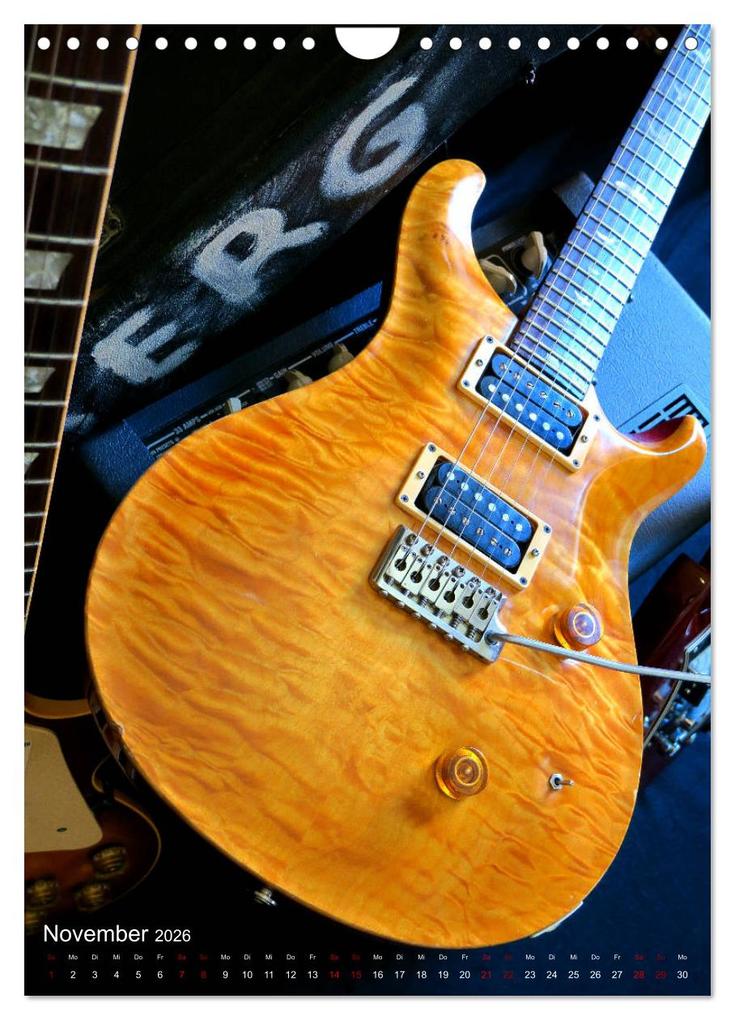 Weitere Ansicht: Gitarren backstage (Wandkalender 2026 DIN A4 hoch), CALVENDO Monatskalender | Calvendo, Renate Bleicher